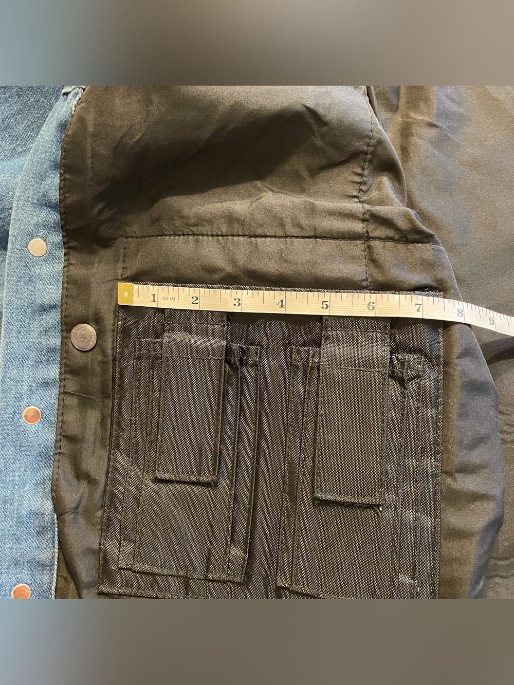 VTG Authentic NRA Gear Denim Jacket Mens Large Heavy Concealed Carry MADE IN USA - Picture 16 of 16